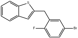 Benzo[b]thiofen, 2-[(5-broMo-2-fluorfenyl)methyl]- Č. CAS.1034305-17-3